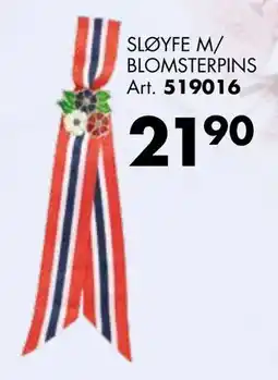 Sparkjøp SLØYFE M/ BLOMSTERPINS tilbud