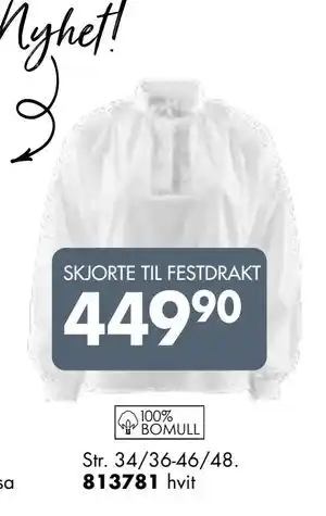 Sparkjøp SKJORTE TIL FESTDRAKT tilbud