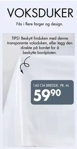 Sparkjøp VOKSDUKER tilbud