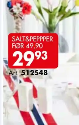 Sparkjøp SALT&PEPPPER tilbud
