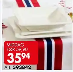 Sparkjøp MIDDAG tilbud