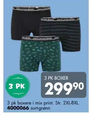Sparkjøp 3 PK BOXER tilbud