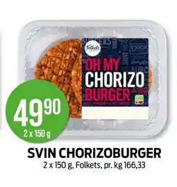 Kiwi SVIN CHORIZOBURGER tilbud