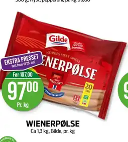 Kiwi WIENERPØLSE tilbud