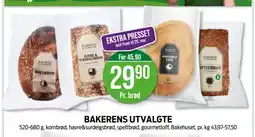 Kiwi BAKERENS UTVALGTE tilbud