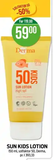 Kiwi SUN KIDS LOTION tilbud