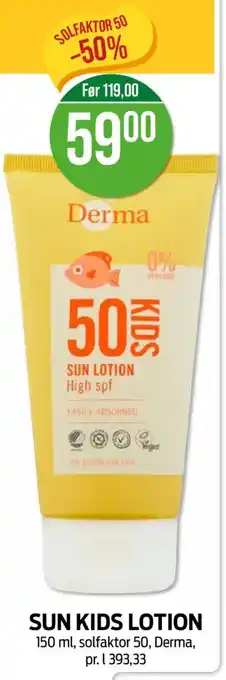 Kiwi SUN KIDS LOTION tilbud