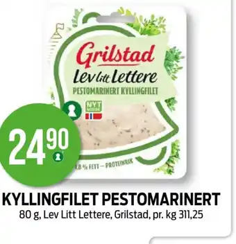 Kiwi KYLLINGFILET PESTOMARINERT tilbud