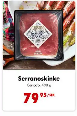 Nordby Supermarket Serranoskinke Carsodo, tilbud