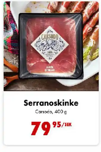 Nordby Supermarket Serranoskinke Carsodo, tilbud
