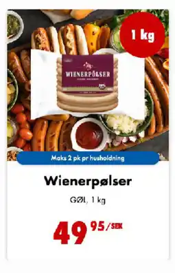 Nordby Supermarket Wienerpølser tilbud