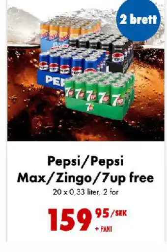 Nordby Supermarket Pepsi/Pepsi Max/Zingo/7up free tilbud
