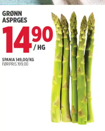 Jacobs GRØNN ASPRGES tilbud