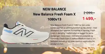 Sport 1 New Balance Fresh Foam X tilbud