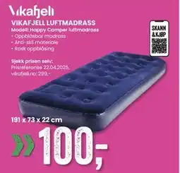 Sport Outlet VIKAFJELL LUFTMADRASS tilbud
