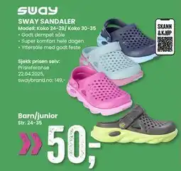 Sport Outlet SWAY SANDALER tilbud