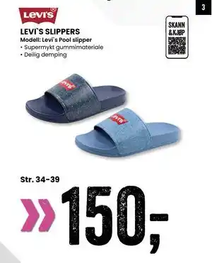 Sport Outlet LEVI`S SLIPPERS tilbud