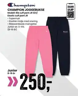 Sport Outlet CHAMPION JOGGEBUKSE tilbud