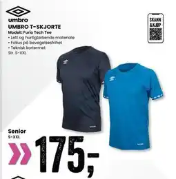 Sport Outlet UMBRO T-SKJORTE tilbud