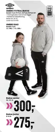 Sport Outlet UMBRO FOTBALLBUKSE tilbud