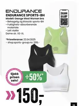 Sport Outlet ENDURANCE SPORTS-BH tilbud