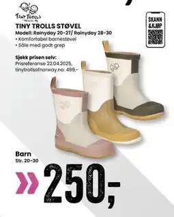 Sport Outlet TINY TROLLS STØVEL tilbud