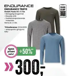 Sport Outlet ENDURANCE TRØYE tilbud