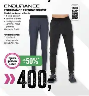 Sport Outlet ENDURANCE TRENINGSBUKSE tilbud