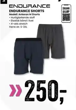 Sport Outlet ENDURANCE SHORTS tilbud