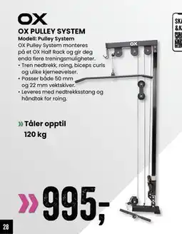 Sport Outlet OX PULLEY SYSTEM tilbud