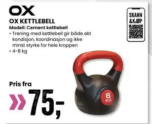 Sport Outlet OX KETTLEBELL tilbud