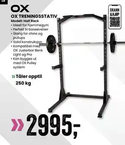 Sport Outlet OX TRENINGSSTATIV tilbud