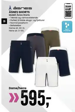 Sport Outlet ÅSNES SHORTS tilbud