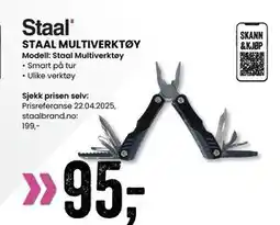 Sport Outlet STAAL MULTIVERKTØY tilbud