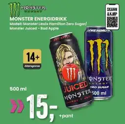 Sport Outlet MONSTER ENERGIDRIKK tilbud