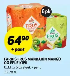 Bunnpris FARRIS FRUS MANDARIN MANGO OG EPLE KIWI tilbud