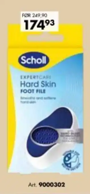 Sparkjøp Scholl EXPERTCARE Hard Skin FOOT FILE tilbud