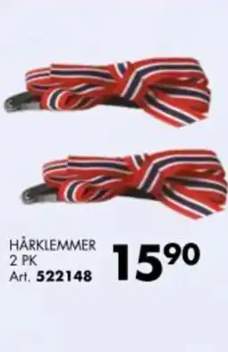 Sparkjøp HÅRKLEMMER 2 PK tilbud