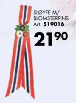 Sparkjøp SLØYFE M/ BLOMSTERPINS Art. 519016 tilbud