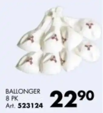 Sparkjøp BALLONGER 8 PK Art. 523124 tilbud