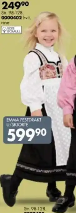 Sparkjøp EMMA FESTDRAKT U/SKJORTE tilbud