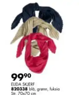Sparkjøp ELIDA SKJERF 820338 blå, grønn, fuksia tilbud