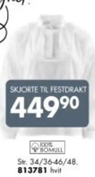 Sparkjøp SKJORTE TIL FESTDRAKT tilbud