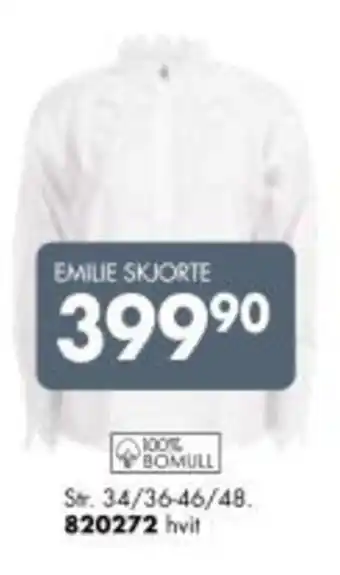 Sparkjøp EMILIE SKJORTE tilbud