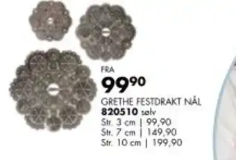 Sparkjøp GRETHE FESTDRAKT NÅL 820510 solv tilbud