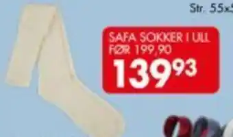 Sparkjøp SAFA SOKKER I ULL tilbud