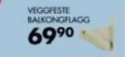Sparkjøp VEGGFESTE BALKONGFLAGG tilbud