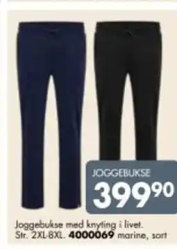 Sparkjøp Joggebukse med knyting i livet. tilbud