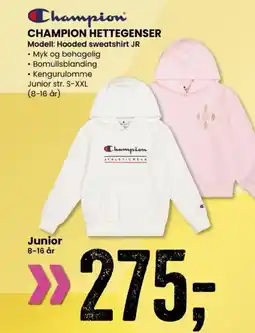 Sport Outlet CHAMPION HETTEGENSER Modell: Hooded sweatshirt JR tilbud