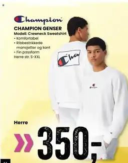 Sport Outlet CHAMPION GENSER Modell: Crewneck Sweatshirt tilbud